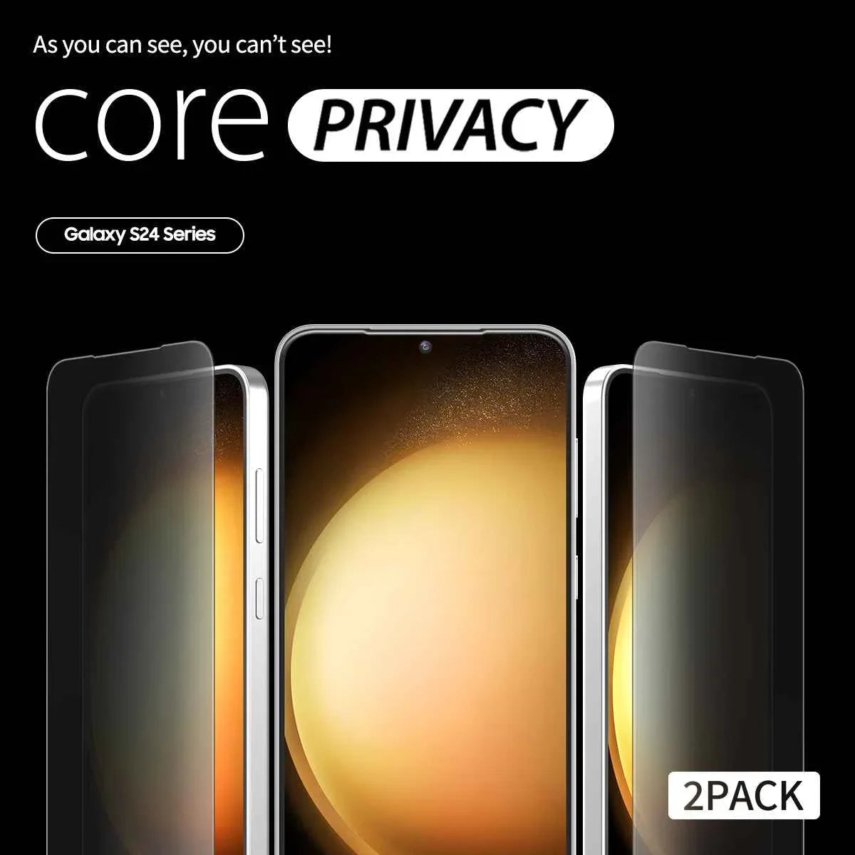 Galaxy S24 Araree Core Glass Screen Protector - Privacy Galaxy S24 Araree Core Glass Screen Protector - Privacy